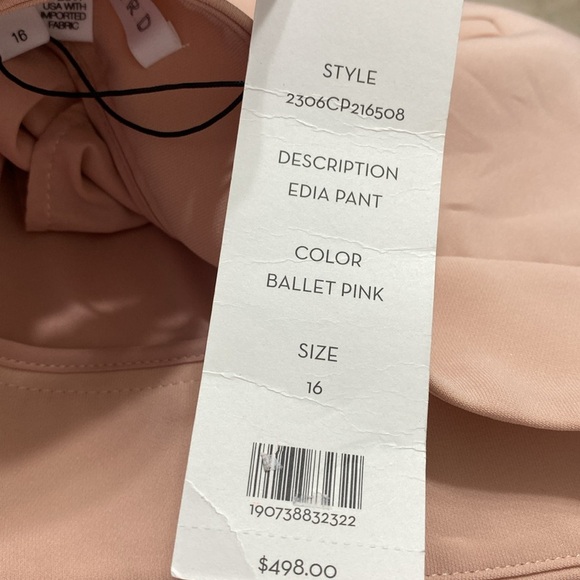 NWT VERONICA BEARD  Edia Pant in Ballet Pink - Picture 9 of 9